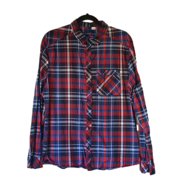 H&M Other - H&M divided plaid collared shirt